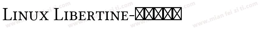 Linux Libertine字体转换